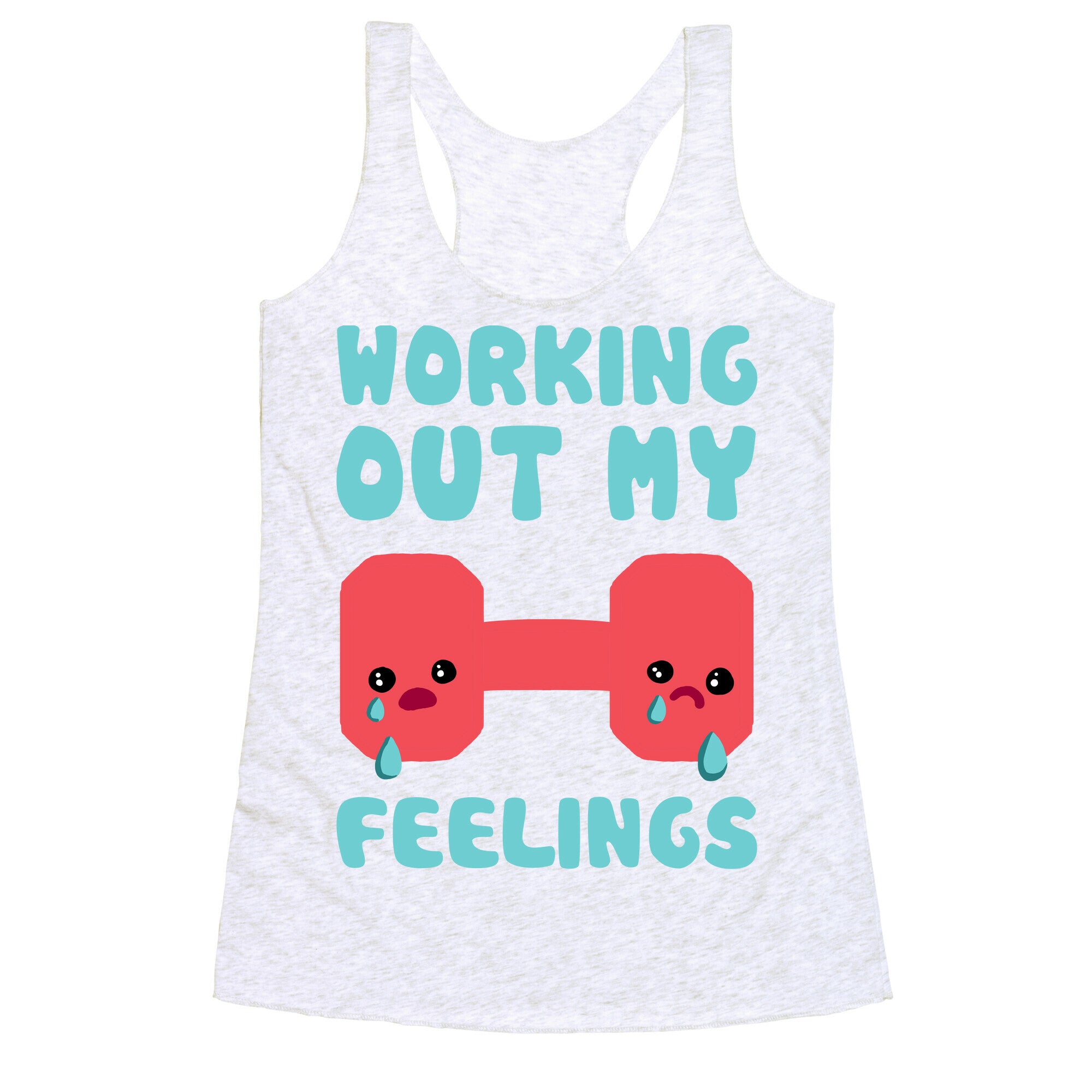Working Out My Feelings Racerback Tank